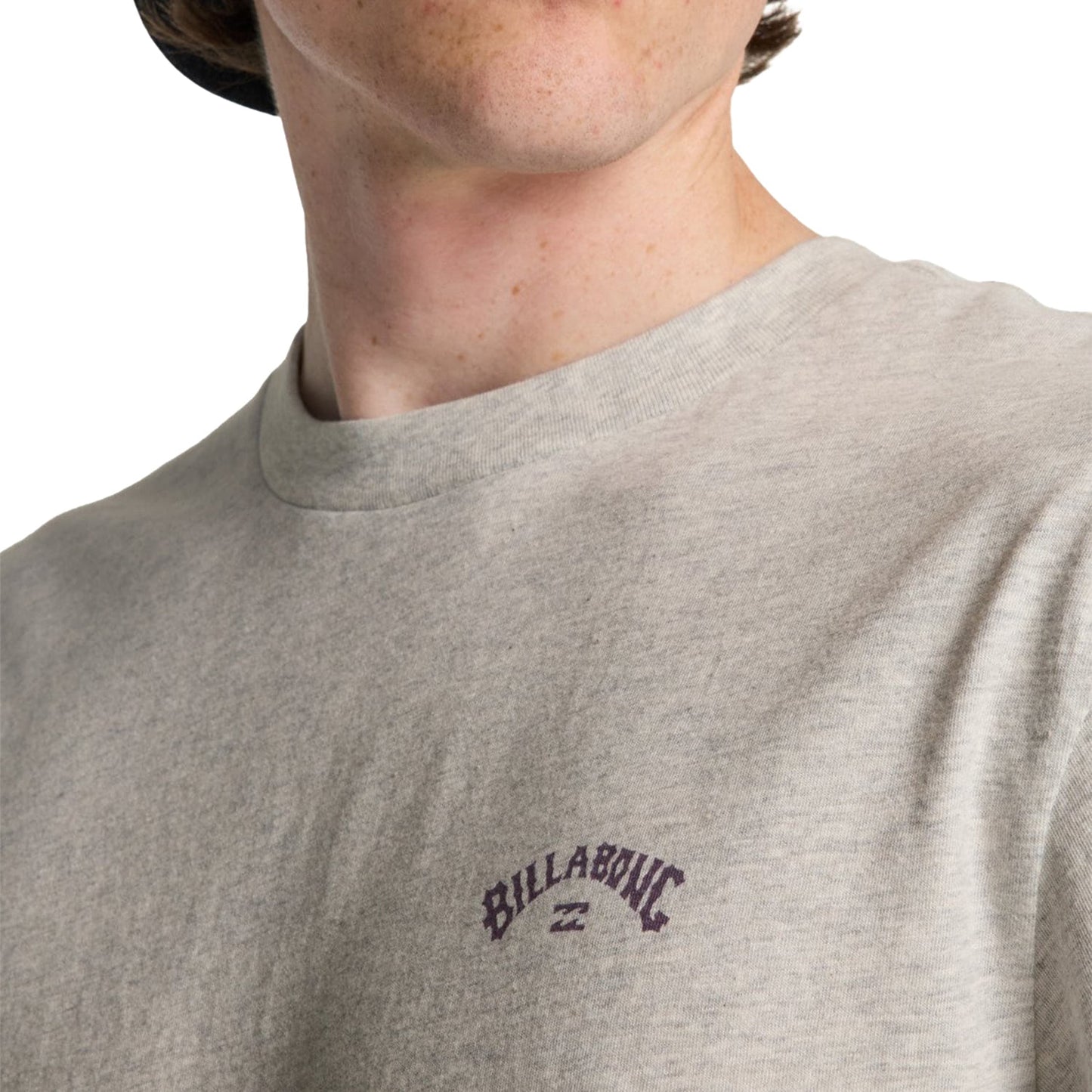 Billabong Arch Wave T-Shirt Grey Heather  - C1SS65BIP2-GRH