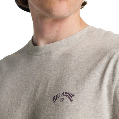 Billabong Arch Wave T-Shirt Grey Heather  - C1SS65BIP2-GRH