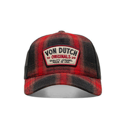 Von Dutch Trucker Cap Black/Red  - CAR05