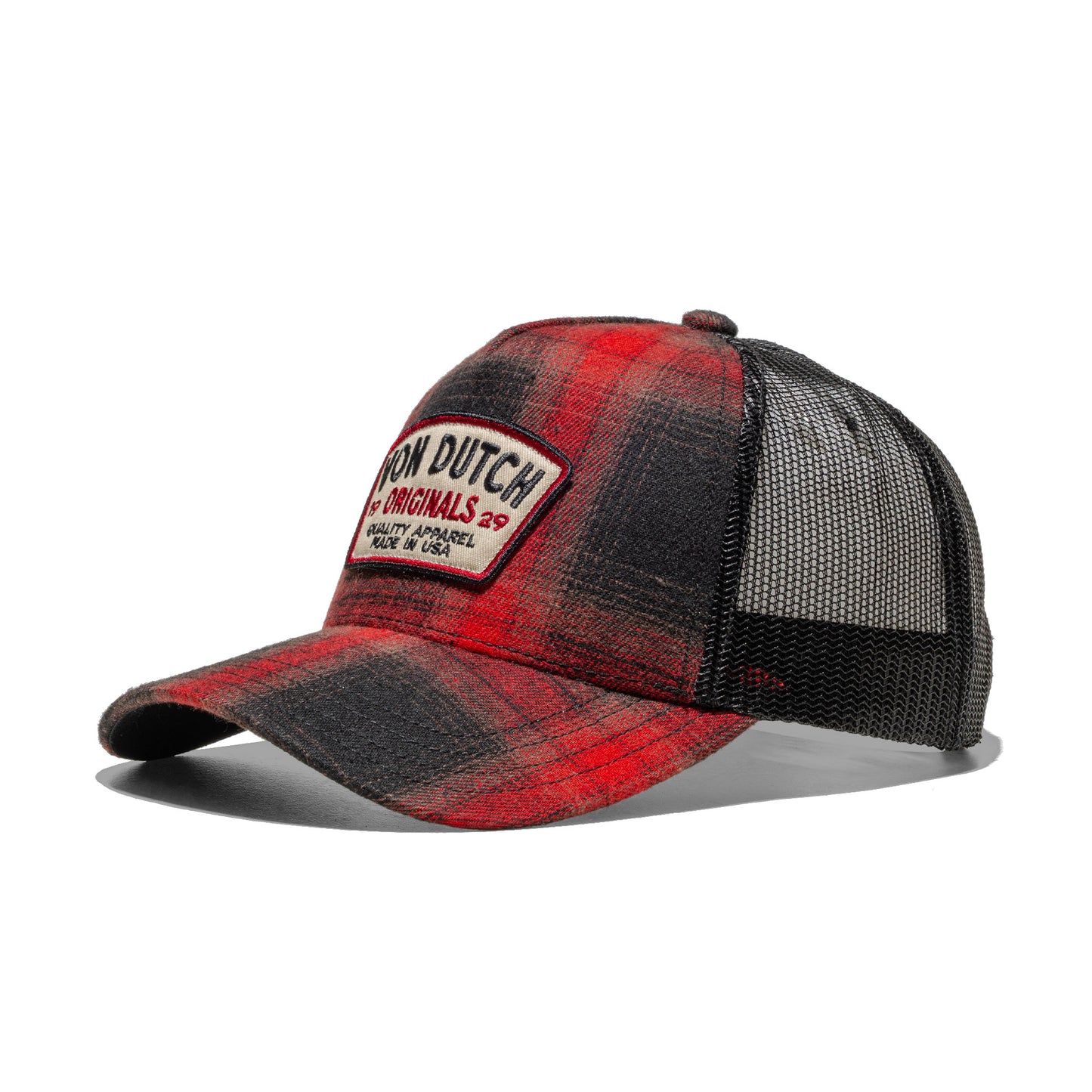 Von Dutch Trucker Cap Black/Red  - CAR05