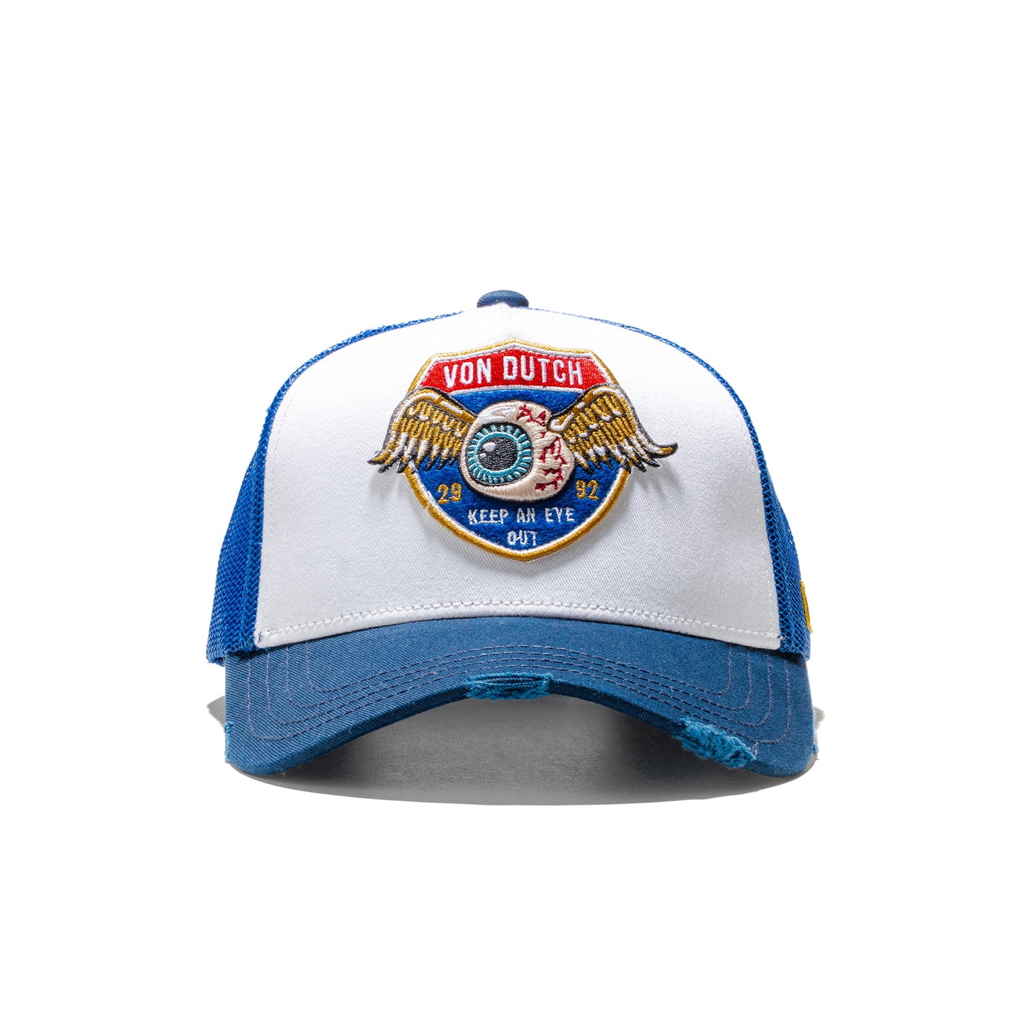 Von Dutch Trucker Cap White/Royal  - CAS1_HIG1