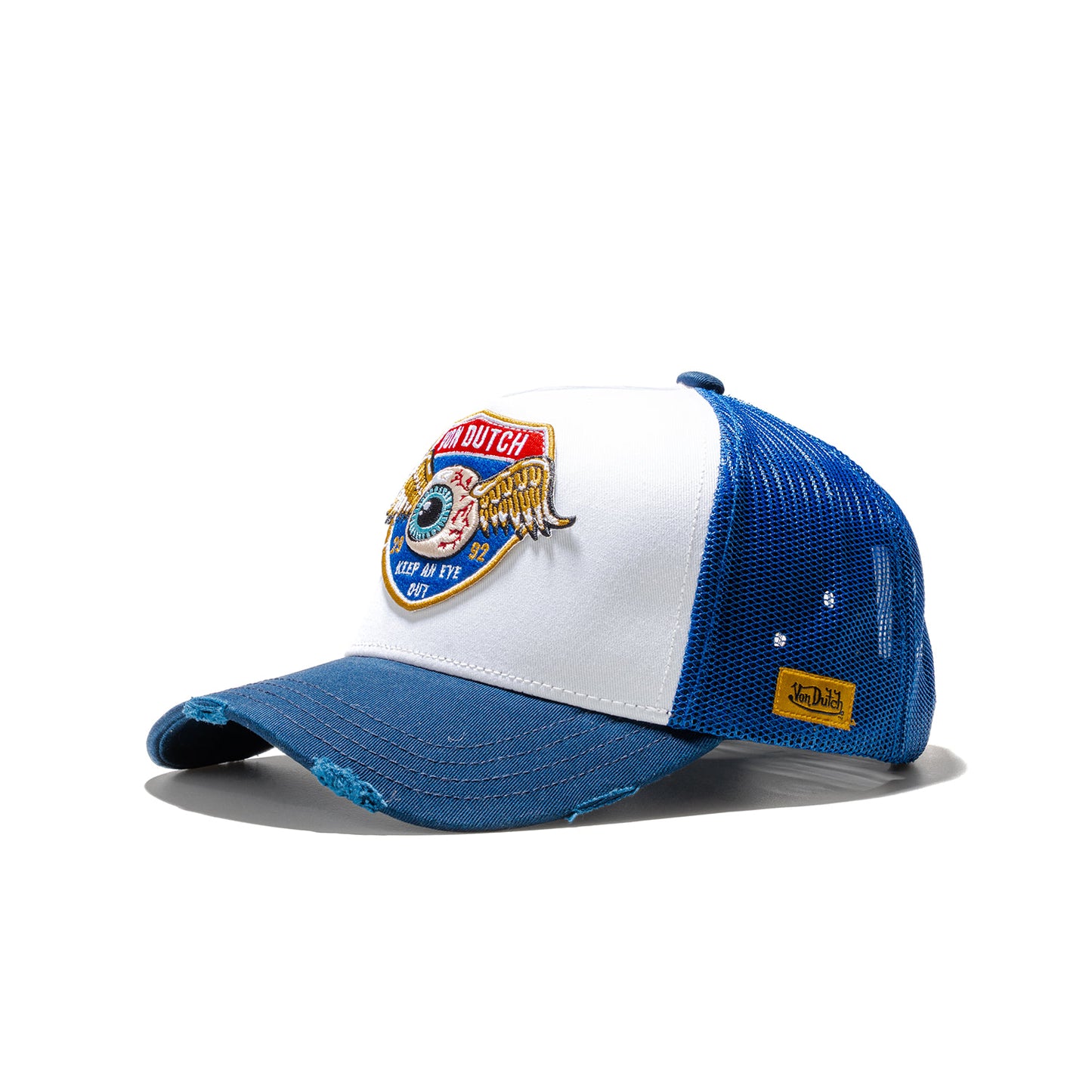 Von Dutch Trucker Cap White/Royal  - CAS1_HIG1