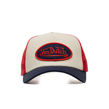 Von Dutch Snapback Cap Sand/Navy/Burgundy
