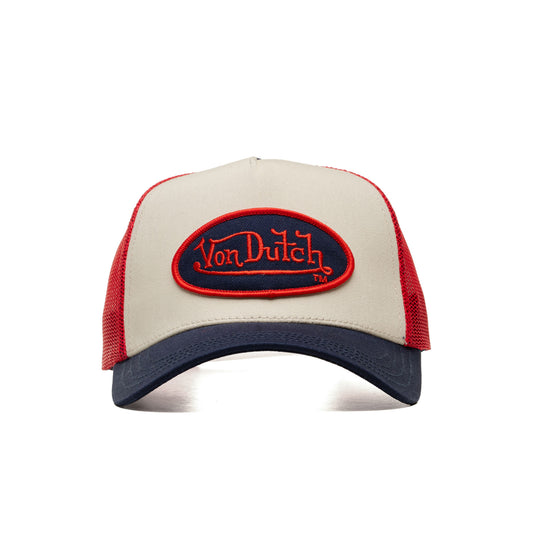 Von Dutch Snapback Cap Sand/Navy/Burgundy