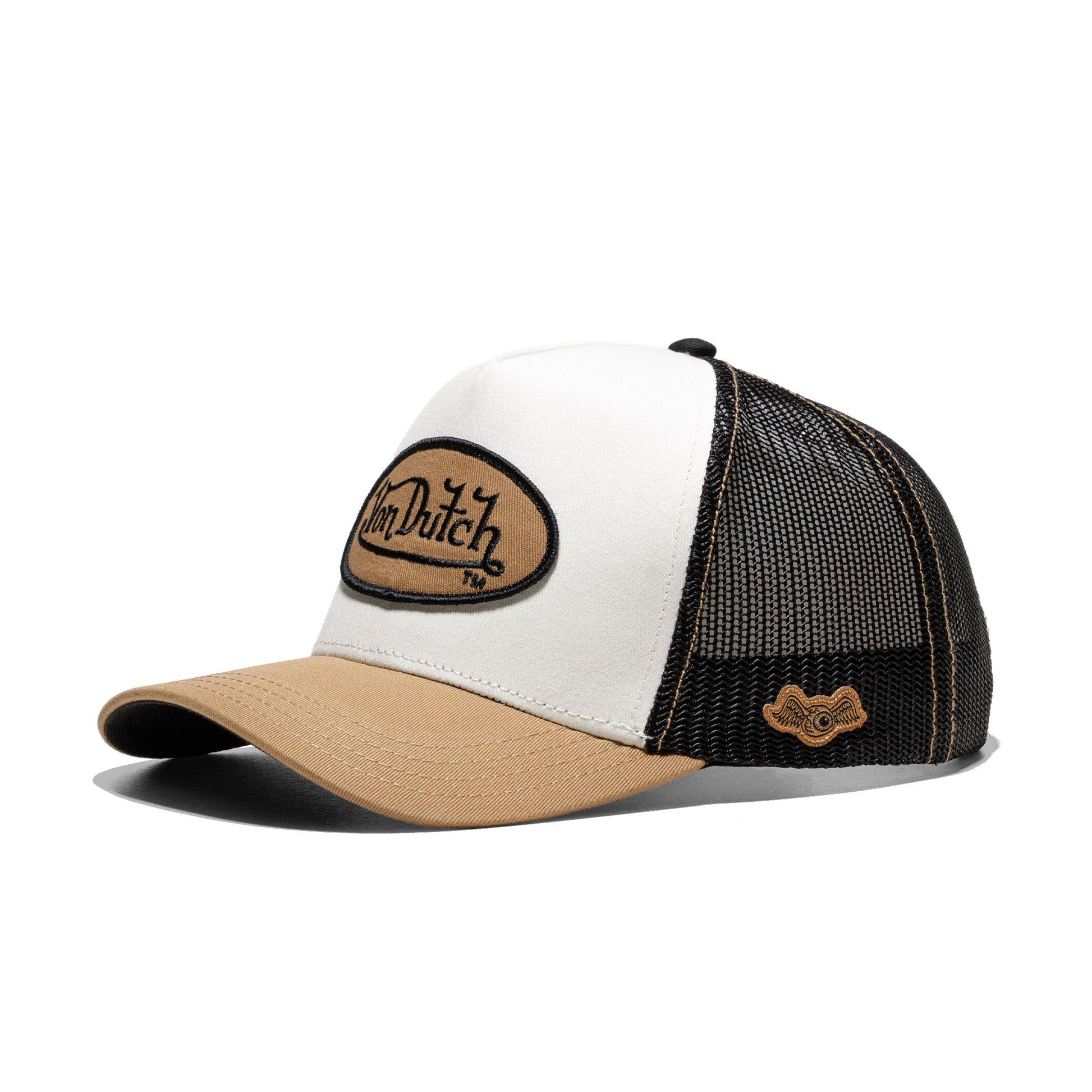 Von Dutch Snapback Cap White/Beige/Black  - CLA