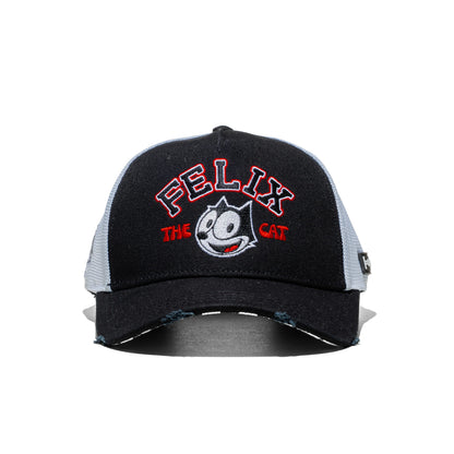 Capslab Felix The Cat Trucker Cap Black/White  - CL_FLX1_1_PCT_FEL