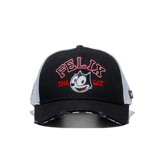 Capslab Felix The Cat Trucker Cap Black/White  - CL_FLX1_1_PCT_FEL