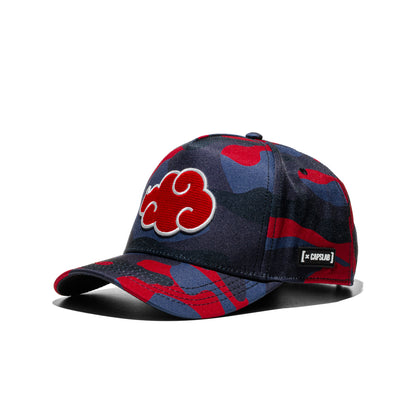 Capslab Naruto Shippuden Akatsuki Logo Cap Camo  - CL_NS7_1_PCT_RCA