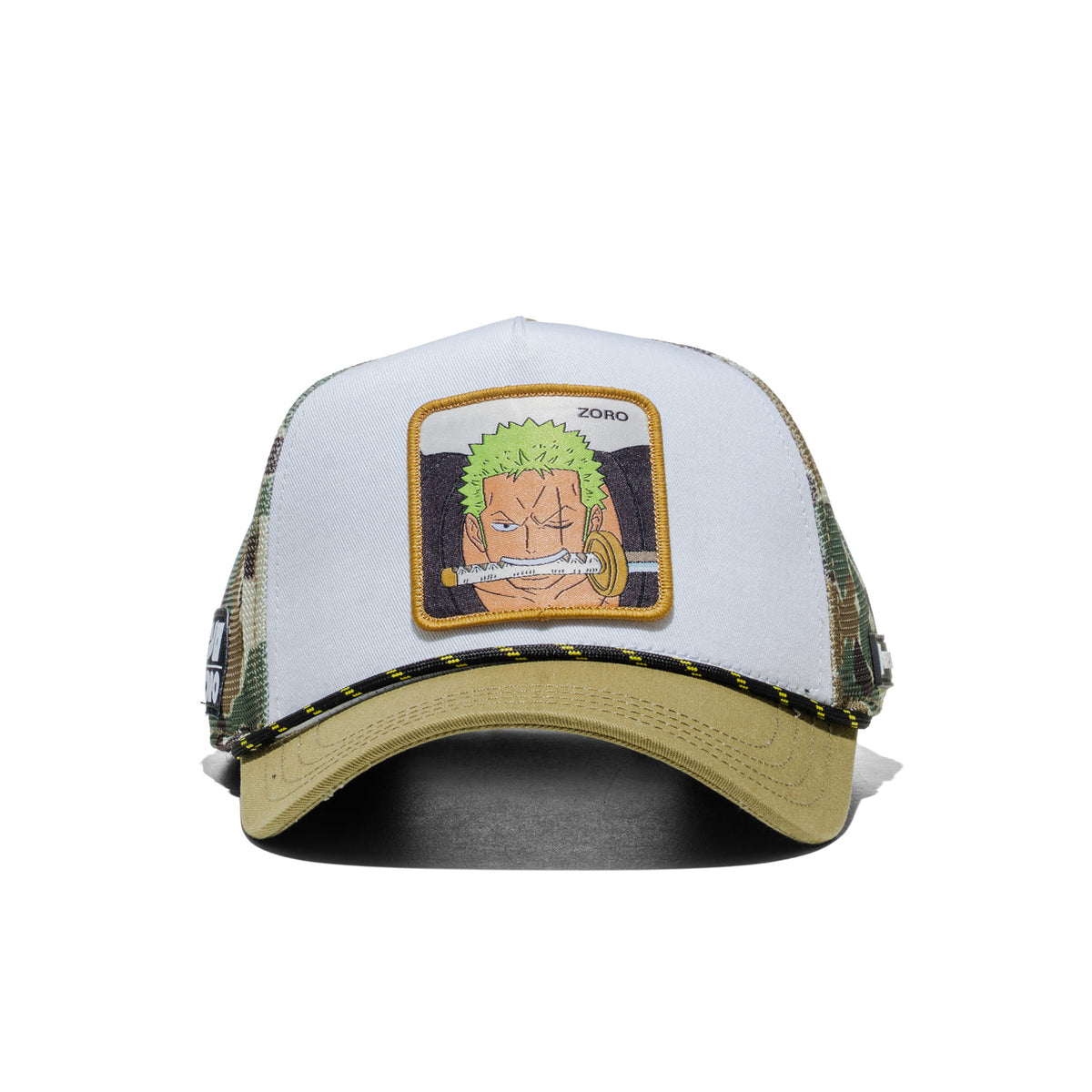 Capslab One Piece Zoro Trucker Cap White/Green/Camo Green  - CL_OP5_1_PCT_CAM
