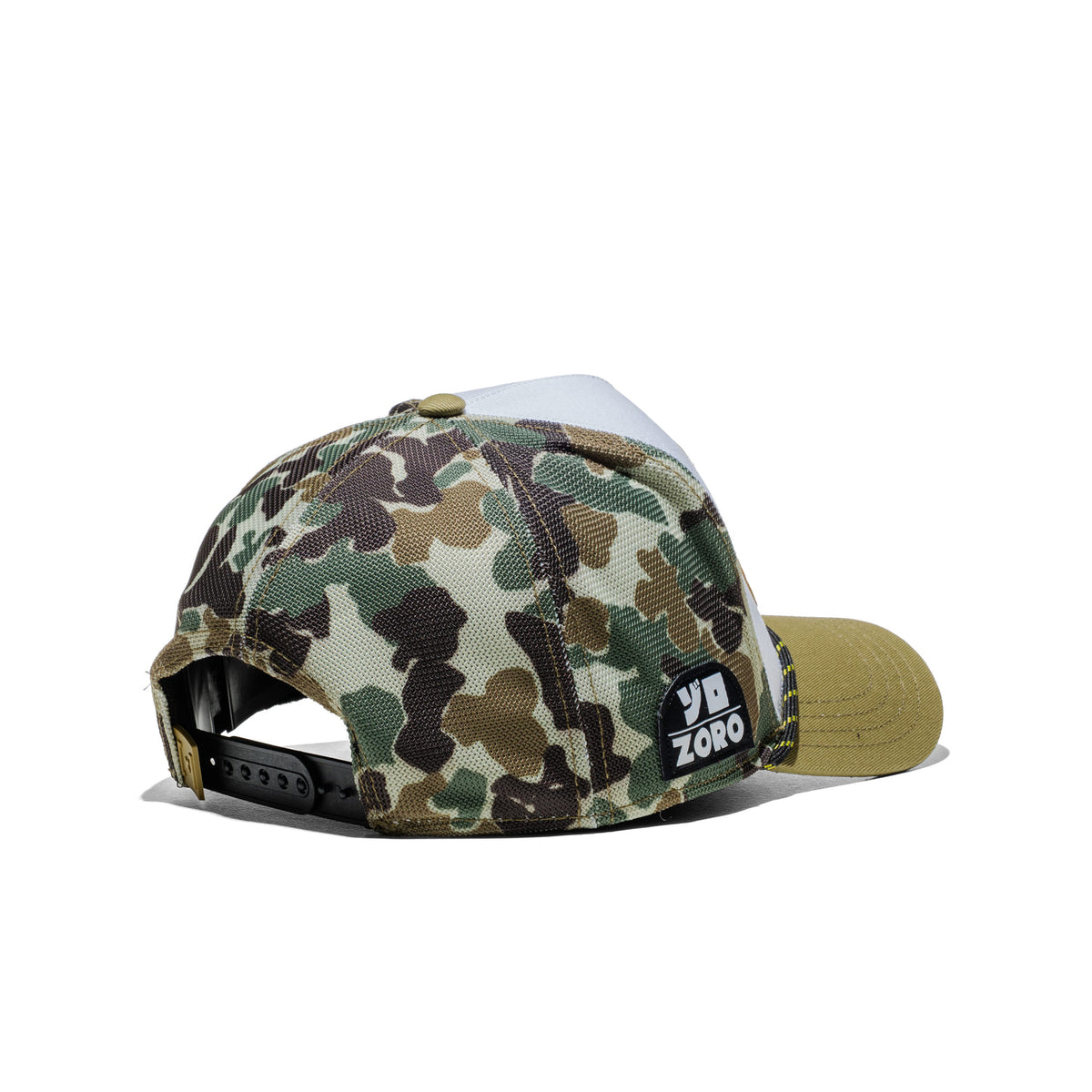 Capslab One Piece Zoro Trucker Cap White/Green/Camo Green  - CL_OP5_1_PCT_CAM