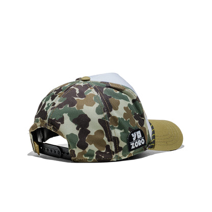 Capslab One Piece Zoro Trucker Cap White/Green/Camo Green  - CL_OP5_1_PCT_CAM