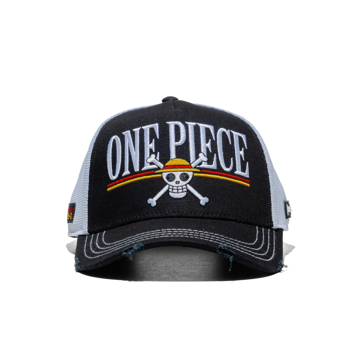 Capslab One Piece Logo Trucker Cap Black/White  - CL_OP8_1_PCT_ONE