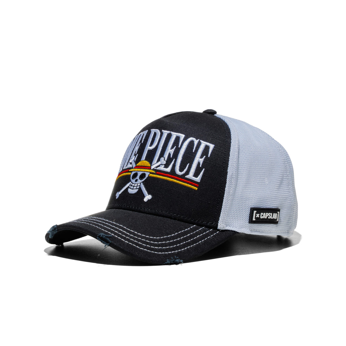 Capslab One Piece Logo Trucker Cap Black/White  - CL_OP8_1_PCT_ONE