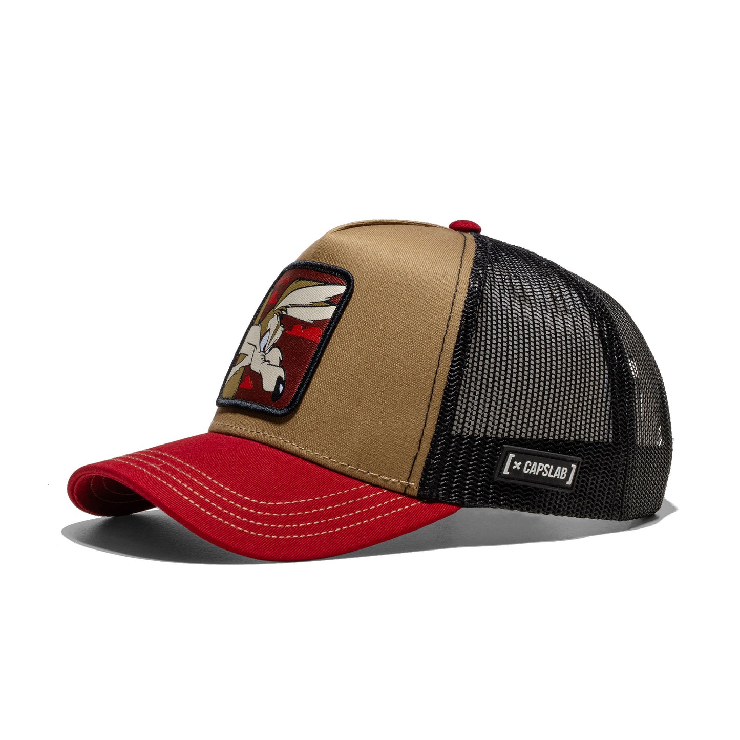 Capslab Looney Tunes Wile E. Coyote Trucker Cap Orange/Red  - COY2