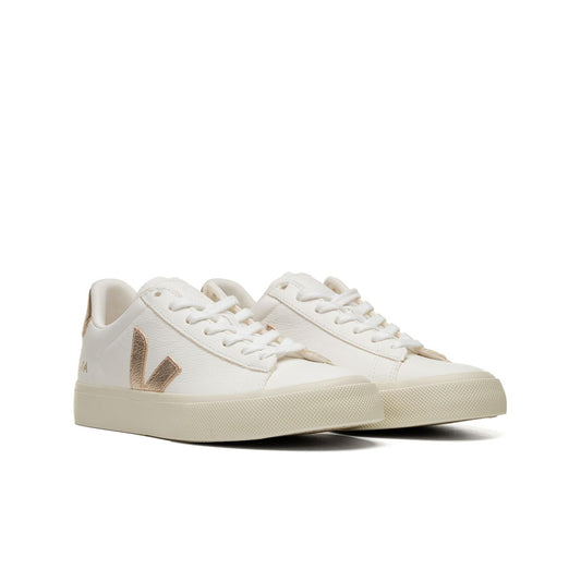 Veja Campo Chromefree Leather Extra-White/Platine  - CP0503495
