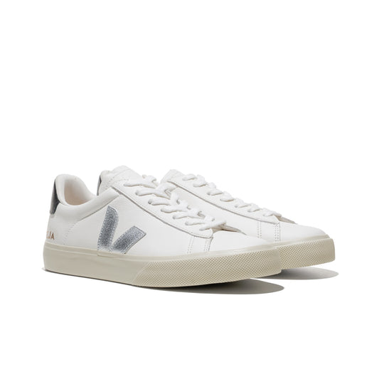 Veja Campo Leather White/Silver/Black  - CP0521753