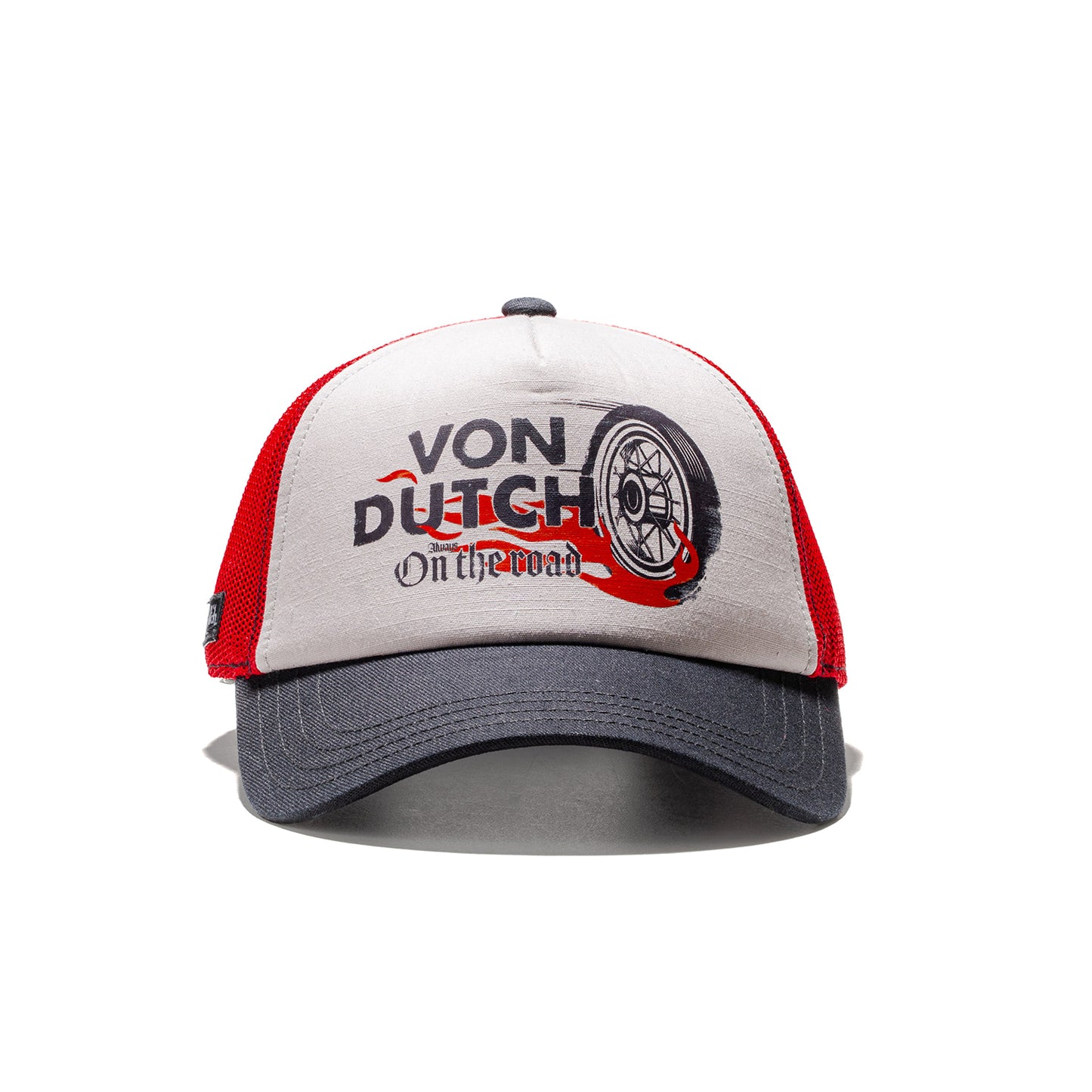 Von Dutch Trucker Cap Grey/Black/Red  - CREW21
