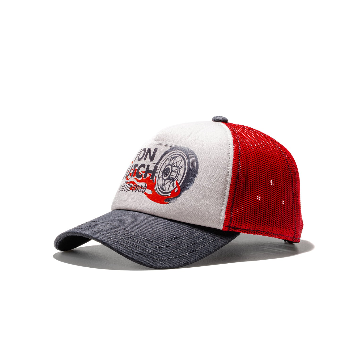 Von Dutch Trucker Cap Grey/Black/Red  - CREW21
