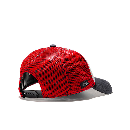 Von Dutch Trucker Cap Grey/Black/Red  - CREW21