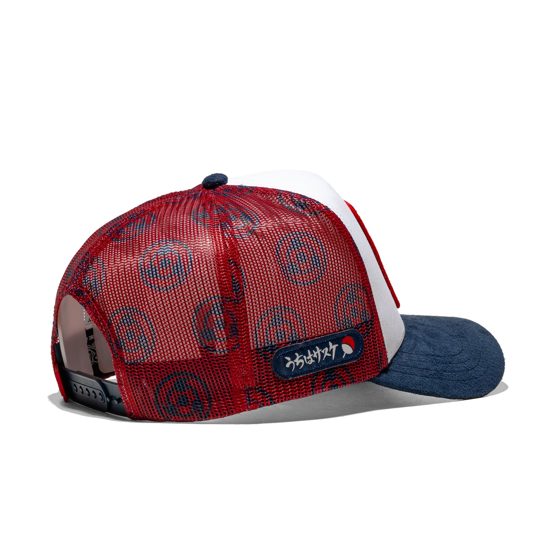 Capslab Naruto Shippuden Sasuke Trucker Cap White/Red/Navy  - CT-SHA