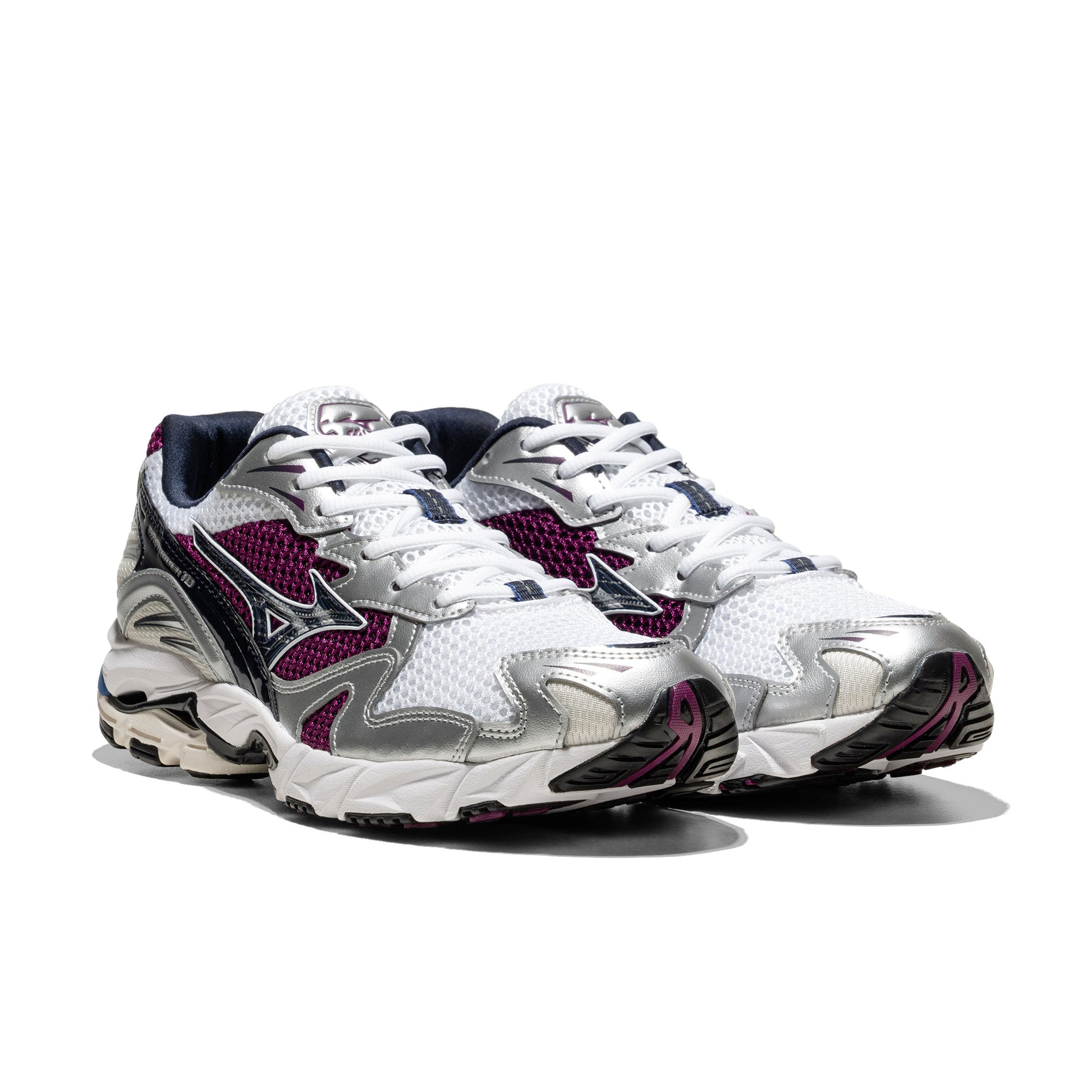 Mizuno Wave Rider 10 White/Baritone Blue/Dark Purple  - D1GA2104-14