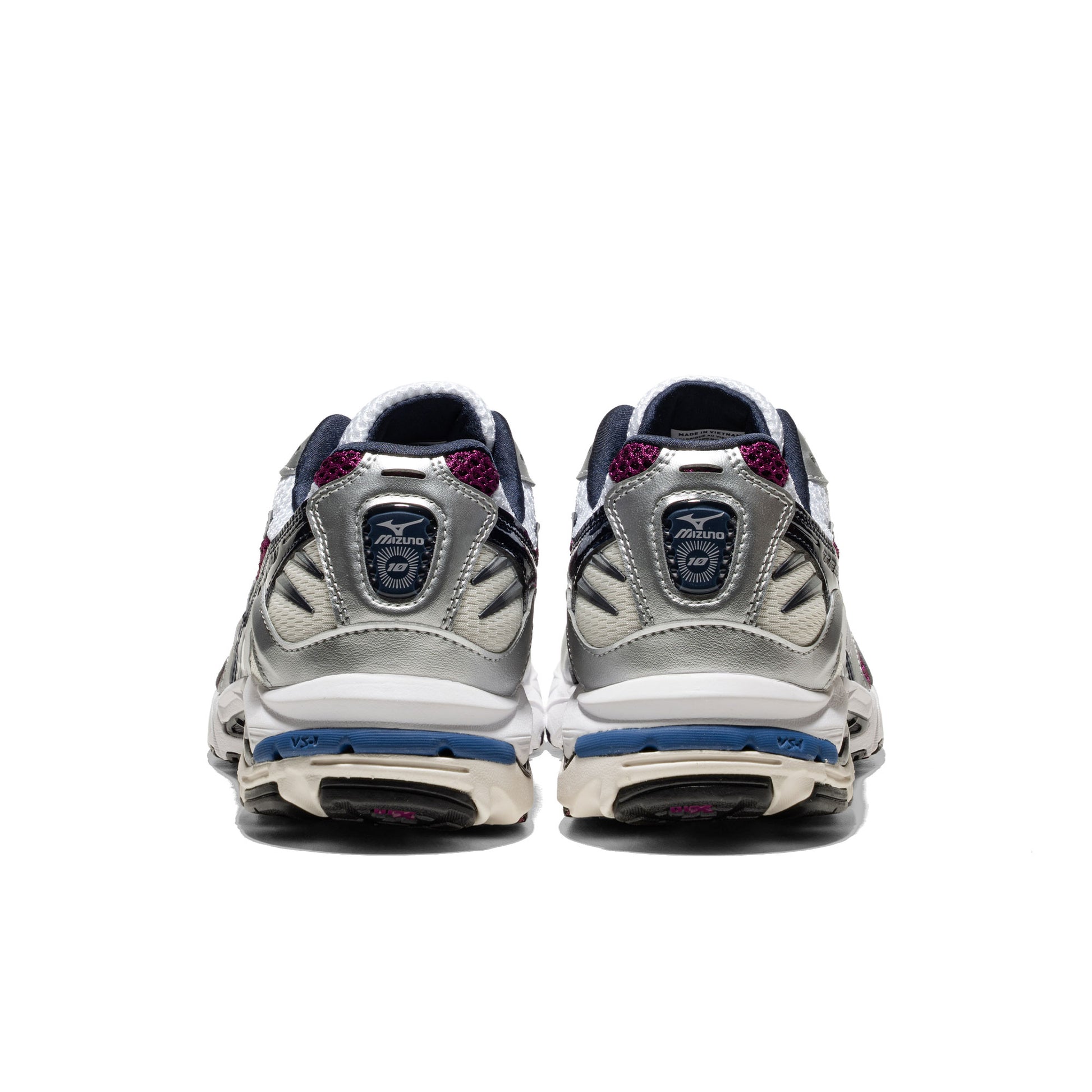 Mizuno Wave Rider 10 White/Baritone Blue/Dark Purple  - D1GA2104-14