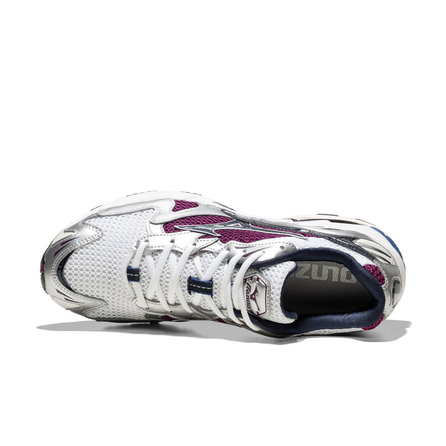 Mizuno Wave Rider 10 White/Baritone Blue/Dark Purple  - D1GA2104-14