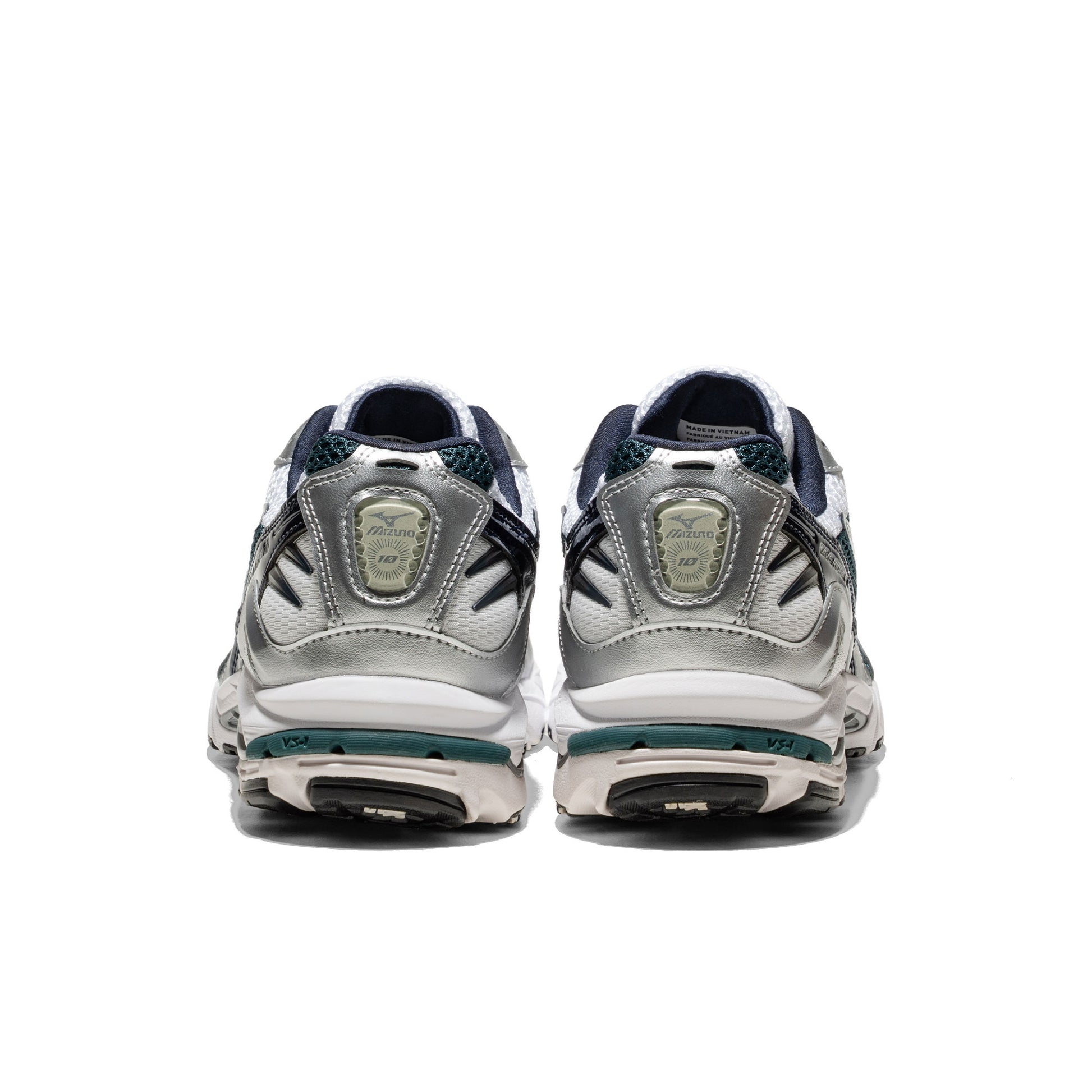 Mizuno Wave Rider 10 White/Baritone Blue/Deep Teal  - D1GA2104-15