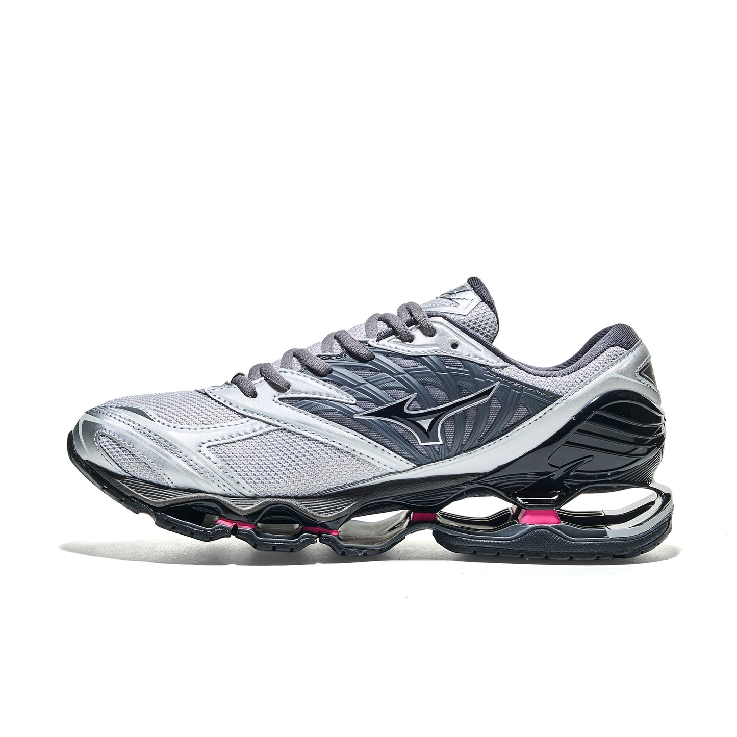 Mizuno Wave Prophecy LS Harbor Mist/Black/Fuchsia Purple  - D1GA3337-08
