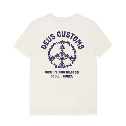 Deus Ex Machina Fancy Pansy Tee Vintage White  - D261MTS538-010