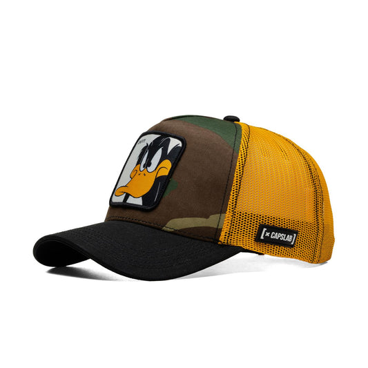 Capslab Looney Tunes Daffy Duck Trucker Camo/Black/Yellow  - DAF4
