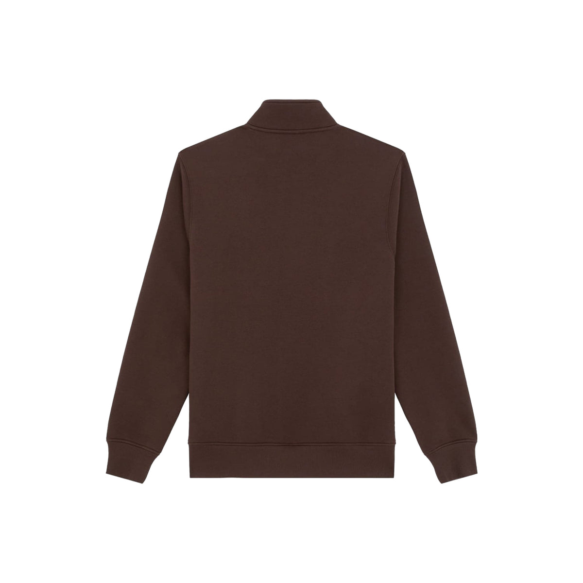 Dickies Oakport Quarter Zip Sweat Chocolate Brown