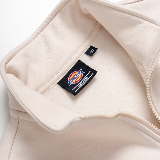 Dickies Oakport Quarter Zip Sweat Whitecap Gray