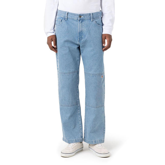 Dickies Double Knee Denim Pant Light Wash  - DK0A4Y3FLW0