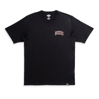 Dickies Aitkin Chest T-Shirt Black/Tibetan Red  - DK0A4Y8OL25
