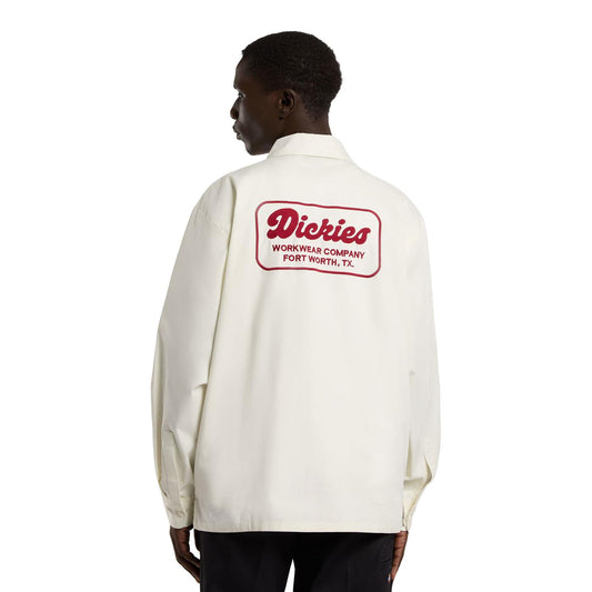 Dickies Lewistown LS Shirt Egret  - DK0A4Z7PC48