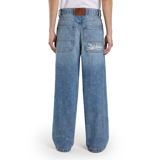 Dickies Loose Wave Denim Pant Rinsed Fade  - DK0A4ZAQK21