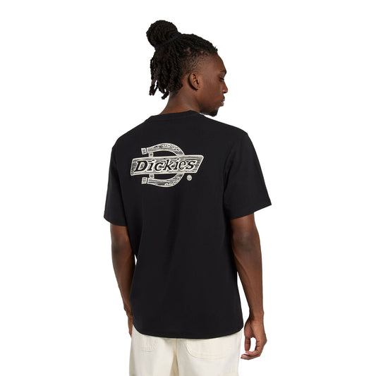 Dickies Wood Logo SS Tee Black  - DK0A4ZATBLK