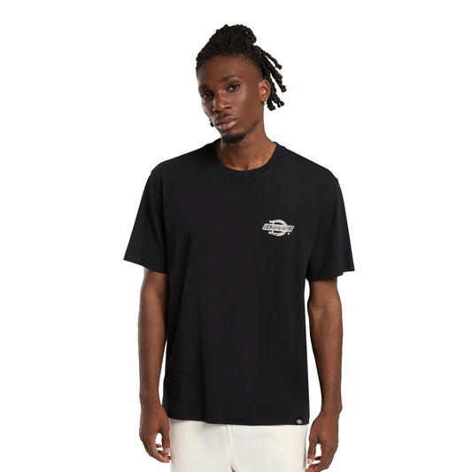 Dickies Wood Logo SS Tee Black  - DK0A4ZATBLK