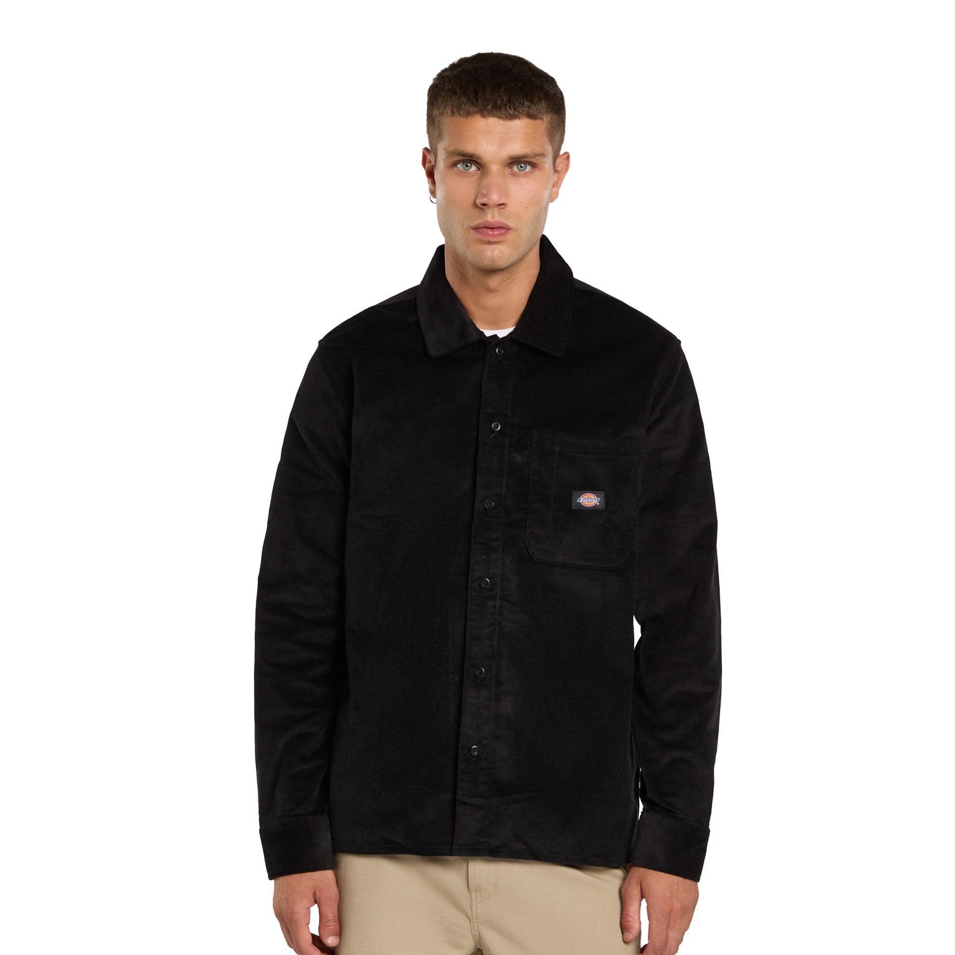 Dickies Corduroy Shirt LS Black  - DK0A8652BLK