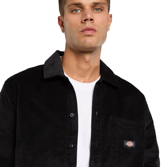 Dickies Corduroy Shirt LS Black  - DK0A8652BLK