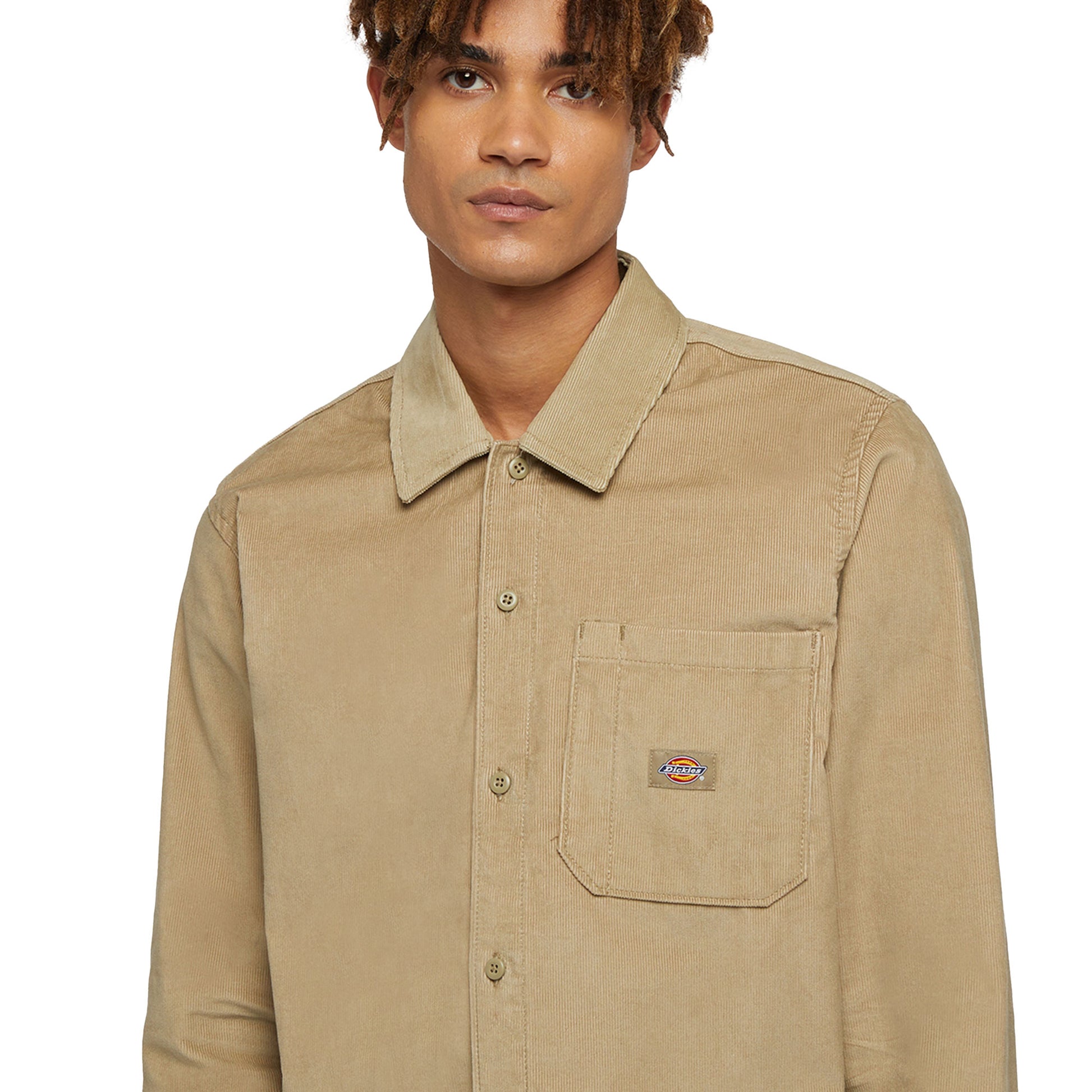 Dickies Corduroy Shirt LS Khaki  - DK0A8652KHK