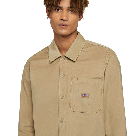 Dickies Corduroy Shirt LS Khaki  - DK0A8652KHK