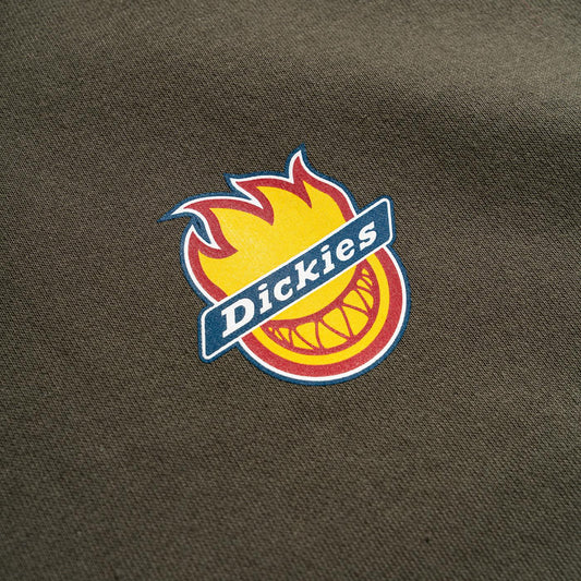 Dickies x Spitfire Hoodie Olive Green  - DK0A865O0OG