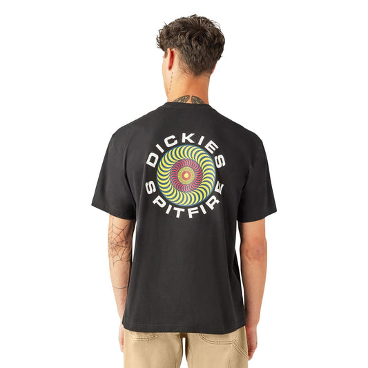 Dickies x Spitfire Tee Black  - DK0A865TBLK
