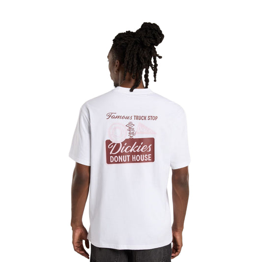 Dickies Donut House SS Tee White  - DK0A87QN0WH