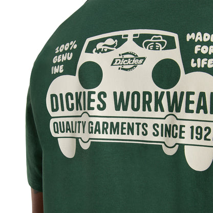 Dickies Gordonsville SS Tee Pine Needle Green  - DK0A87QUPIN