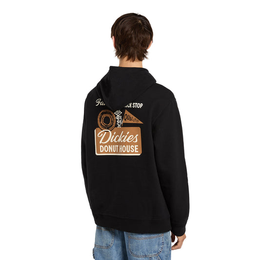Dickies Donut House Hoodie Black  - DK0A88ATBLK