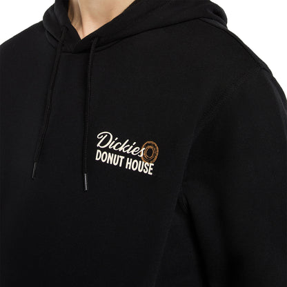 Dickies Donut House Hoodie Black  - DK0A88ATBLK