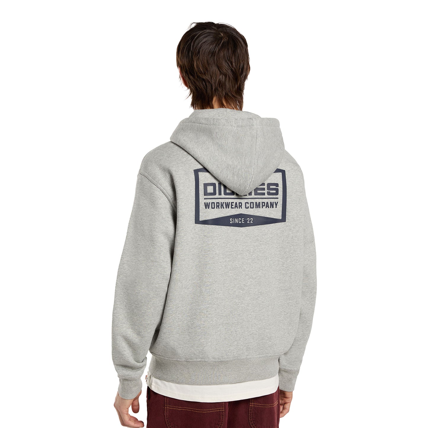 Dickies Bolivar FZ Hoodie Grey Melange  - DK0A88L5GYM
